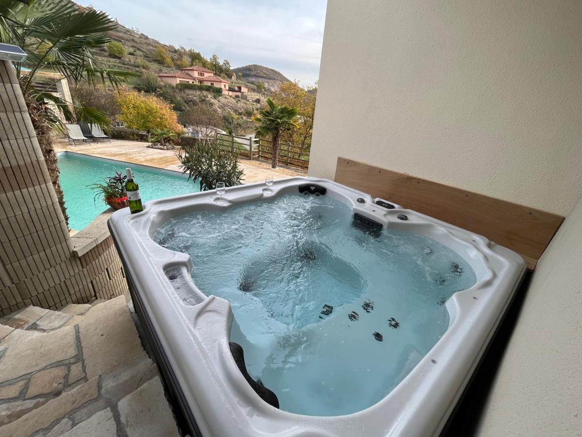 Chambre Au Calme Avec Spa Privatif Gratuit Sud Aveyron Les Palmiers Des Causses Saint-Rome-de-Tarn ภายนอก รูปภาพ