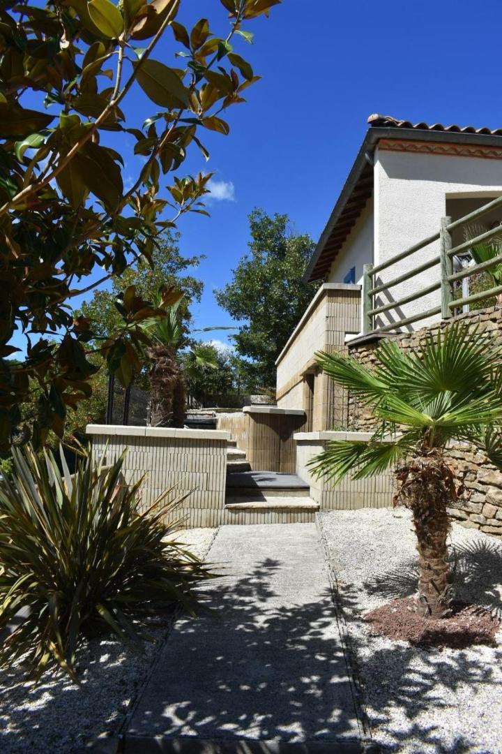 Chambre Au Calme Avec Spa Privatif Gratuit Sud Aveyron Les Palmiers Des Causses Saint-Rome-de-Tarn ภายนอก รูปภาพ